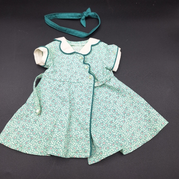 American Girl Toys American Girl Kits Green Wrap Birthday Dress And